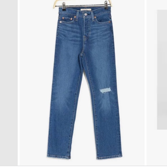 Levi’s Wedgie Straight High Rise Denim Jean Ankle Length waist 32 - Picture 2 of 6